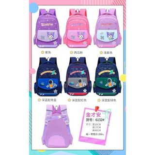 🎒 BALO A6132 – Kuromi Siêu Dễ Thương, Nhẹ Êm, Đựng Rộng, Đi Học Siêu Cute