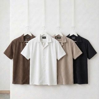 Loose Linen Nam.  Chất linen thun 100% cotton, vải lien co giãn 4c.