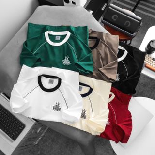 Áo thun nam. Chất thun cotton  4c chính phẩm đàn hồi tốt, mềm mịn,độ bền màu cao.  logo in pet, gia công kỹ đẹp.