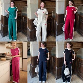 Bộ thể thao dài thêu ngựa phom free size 45-62kg