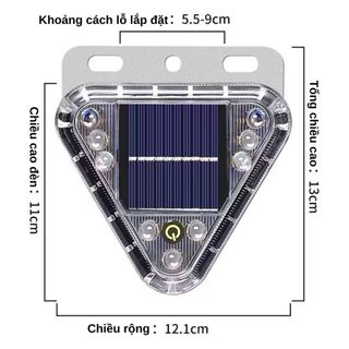 (BÁN SỈ) Đèn LED Cảnh Báo Nguy Hiểm Đa Năng Hình Tam Giác Kiêm Pin Sạc Dự Phòng Cho Ô Tô Xe Hơi khaihuyauto