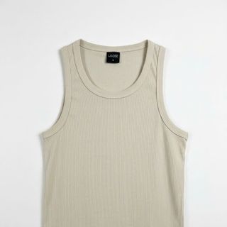Ba lỗ nam. Chất 100% cotton gân PC mát lạnh, vải dệt gân dọc tinh tế.
