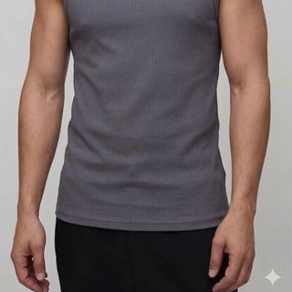 Ba lỗ nam. Chất 100% cotton gân PC mát lạnh, vải dệt gân dọc tinh tế.