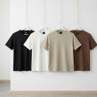 Áo thun nam. Chất tổ ong cotton , thiết kế phối vai tinh tế , phom overisze
