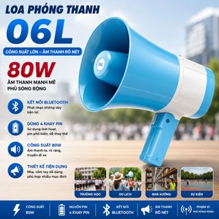 LOA PHÓNG THANH 06L 2 PIN 80W CÓ BLUETOOTH (T30)