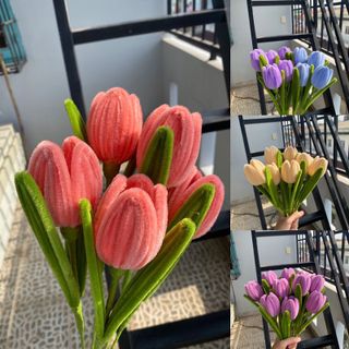 Nhánh Hoa Tulip Kẽm Nhung - Elegance in Every Bloom