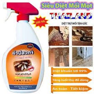 Diệt Mối Mọt THÁI LAN GECKO 500ml Siêu Mạnh, Diệt Mối Khung Gỗ, Sàn Gỗ, Tủ Bếp, Xà nhà, Mối Đục Tường
