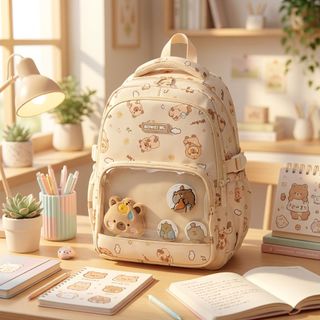 🎒 BALO THỜI TRANG A1900 Kabypara Siêu Cute Khiến Team Đi Học Mê Mẩn