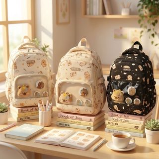 🎒 BALO THỜI TRANG A1900 Kabypara Siêu Cute Khiến Team Đi Học Mê Mẩn