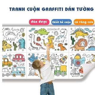CUỘN TRANH TÔ MÀU 3M X 30CM CHO BÉ