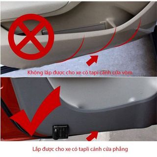 (BÁN SỈ) Bộ 2 Đèn Led Cảm Biến Cảnh Báo Mở Cửa Xe Ô Tô Chiếu Logo Hãng, Nhiều Mẫu khaihuyauto