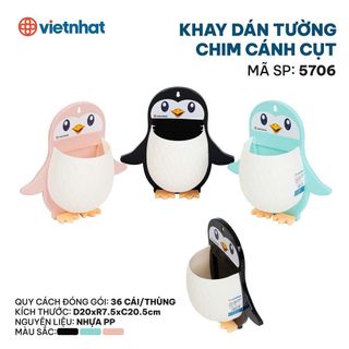 KHAY ĐỰNG BÀN CHẢI DÁN TƯỜNG CHIM CÁNH CỤT 5706 (T36)