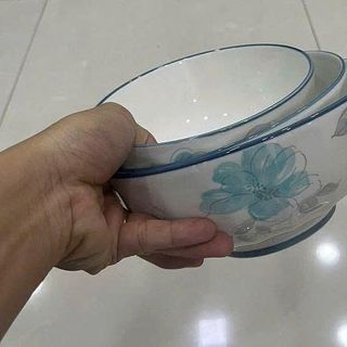 TÔ SỨ XOẮN HOA XANH GL290 SIZE 7 - 18CM (T36)