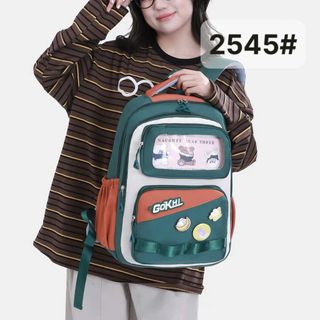 🎒 BALO THỜI TRANG A2545 Gokhi Kèm Ghim Siêu Xinh Chuẩn Style Hàn