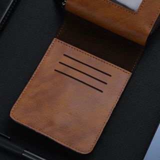 💼 VÍ NAM DA PU KHÓA KIM LOẠI PHONG CÁCH HÀN – Nhỏ gọn, lịch lãm, dễ phối outfit