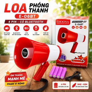 LOA PHÓNG THANH E-06BT 4 PIN CÓ BLUETOOTH (T40)