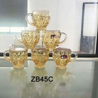 BỘ 6 LY THỦY TINH VÀNG CAO CẤP ZB45C (T12)