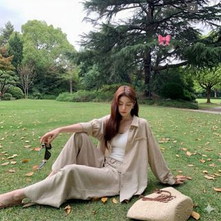 SET 3 CHI TIẾT KATE LỤA TONE KEM THANH LỊCH