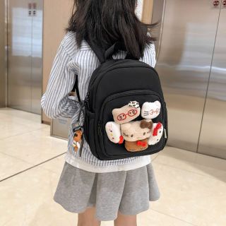 🎒 BALO MINI MẦM NON A9087 – GẤU MÈO SIÊU CUTE CHO BÉ YÊU 🐼