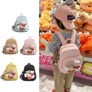 🎒 BALO MINI MẦM NON A9087 – GẤU MÈO SIÊU CUTE CHO BÉ YÊU 🐼