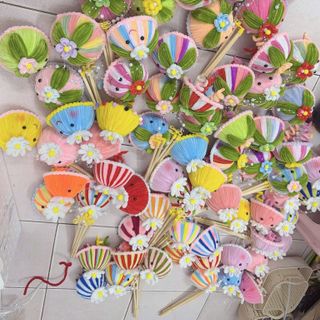 lồng đèn sứa bằng kẽm nhung có đèn