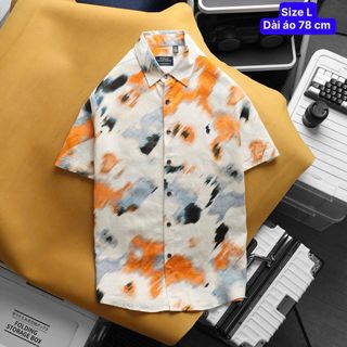 Áo sơ mi nam. LINEN hoa văn - polo   chất vải linen mềm , mịn , chuẩn linen.