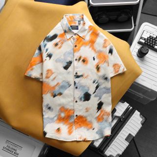 Áo sơ mi nam. LINEN hoa văn - polo   chất vải linen mềm , mịn , chuẩn linen.