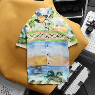 Áo sơ mi nam. LINEN hoa văn - polo   chất vải linen mềm , mịn , chuẩn linen.