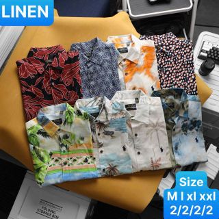 Áo sơ mi nam. LINEN hoa văn - polo   chất vải linen mềm , mịn , chuẩn linen.