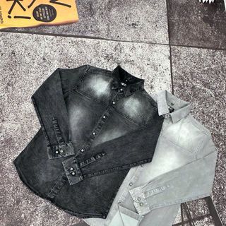 ao sơ mi jeans wash,áo sơ mi xịn hàng đẹp