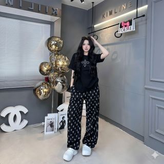 SET ÁO THUN COTTON PHỐI QUẦN GÂN HOT TREND