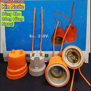 ĐUI ĐÈN E27 CHỊU NHIỆT BẰNG SỨ CHỐNG NƯỚC