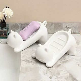 Kệ Đựng Xà Phòng Hình Gấu Siêu Cute – Thoát Nước Cực Nhanh STT218