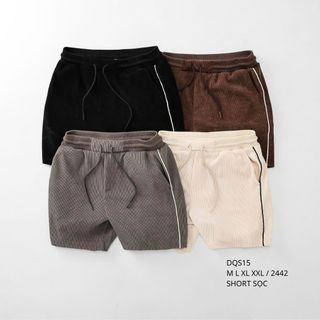 QUẦN SHORT VẢI KNIT PHỐI VIỀN DORMAX.   Chất vải dệt nổi vân đẹp mắt – Mềm tay, thoáng nhẹ và lên form cực kỳ thời trang.