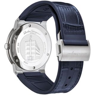 SĂN SALE MÙA HÈ ĐỒNG HỒ NAM SIÊU CẤP SALVATHORE XANH NAVY DÂY DA FULLBOX