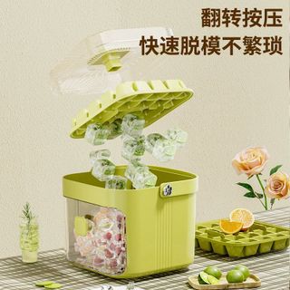 Bộ Khay Làm Đá Cao Cấp – Đựng Đá, Trữ Đá, Lấy Đá Cực Dễ STT209