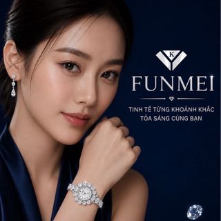 ĐỒNG HỒ NỮ CHÍNH HÃNG FUNMEI F2050 ĐÍNH ĐÁ CZ FULLBOX