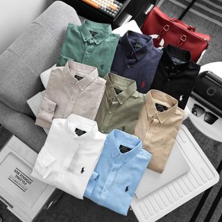 Sơmi Dài Tay POLO nam 8 Colors. Chất liệu vải lenin mịn vừa chính phẩm xịn, logo thêu.