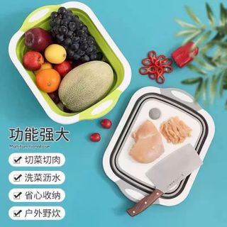 Thớt Cắt Thực Phẩm Kèm Chậu Rửa Tiện Lợi STT254