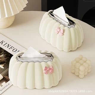 Hộp Đựng Giấy Ăn Cao Cấp Hình Hoa Nơ Dễ Thương STT230