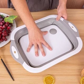Thớt Cắt Thực Phẩm Kèm Chậu Rửa Tiện Lợi STT254