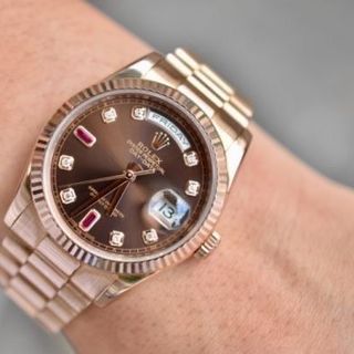 ĐỒNG HỒ CAO CẤP ROLXE DAY DATE CHÔCOLATE  MÁY CƠ FREESTYLE