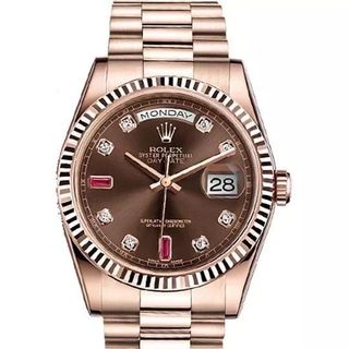 ĐỒNG HỒ CAO CẤP ROLXE DAY DATE CHÔCOLATE  MÁY CƠ FREESTYLE