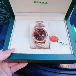 ĐỒNG HỒ CAO CẤP ROLXE DAY DATE CHÔCOLATE MÁY CƠ FREESTYLE