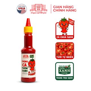 [Chai 270g] Tương cà Làng Chài Xưa chua ngọt dịu nhẹ thơm ngon tự nhiên, cà tươi từ Thôn Xanh Farm