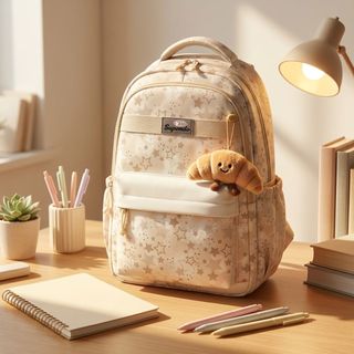 ✨ Balo A0683 Họa Tiết Ngôi Sao Hot Trend, Kèm Móc Khóa Xinh