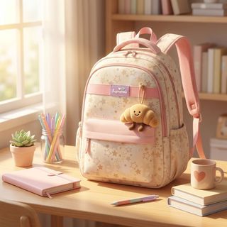 ✨ Balo A0683 Họa Tiết Ngôi Sao Hot Trend, Kèm Móc Khóa Xinh