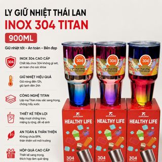 LY GIỮ NHIỆT THÁI LAN 900ML INOX 304 TITAN (T30)