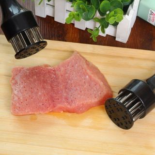 🔪 DỤNG CỤ CHÂM BÌ THỊT INOX CAO CẤP – KIM XĂM DA HEO, LÀM MỀM THỊT, GIÚP THẤM GIA VỊ NHANH STT292