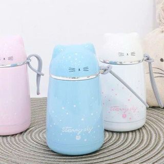 BÌNH GIỮ NHIỆT INOX 304 HÌNH MÈO 300ml (T50)